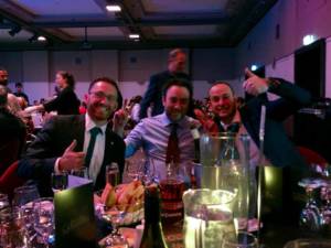 4one4 Property Co | The Property Pod Milestone | The three hosts of the Property Pod during an Awards Night