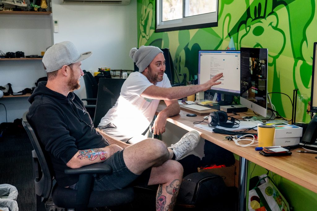 4one4 Property Co: Director Patrick Berry and Digital Media Head Aaron Horne inside 'The Bunker'
