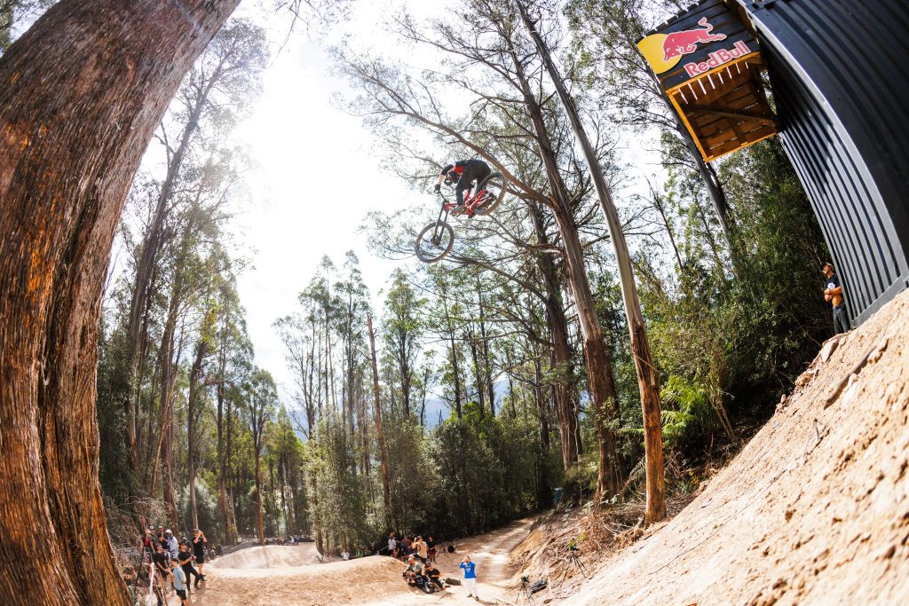 4one4 Property Co | Red Bull Hardline 2024 | Riders practice before the anticipated Red Bull Hardline at the Maydena Bike Park