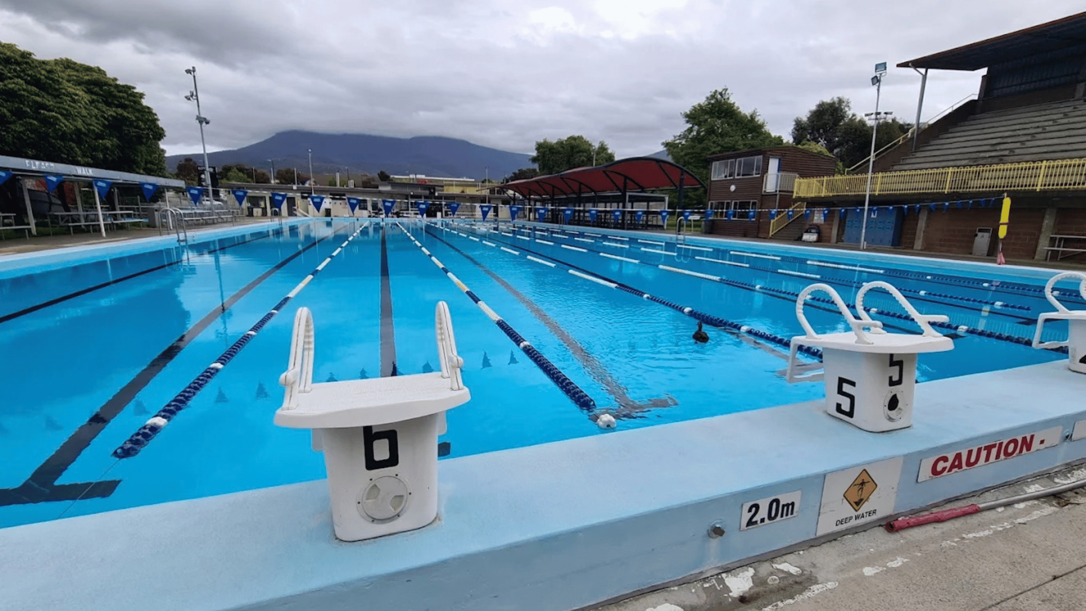 4one4 Property Co: Glenorchy War Memorial Pool before redevelopment and renovation in Glenorchy Tasmania